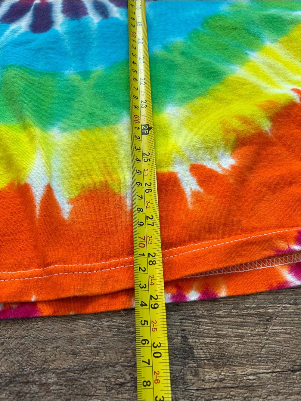 Cool Oversized Vintage Tie Dye Short Sleeve Tee “Keep Austin Weird” Size 2XL - Picture 5 of 6
